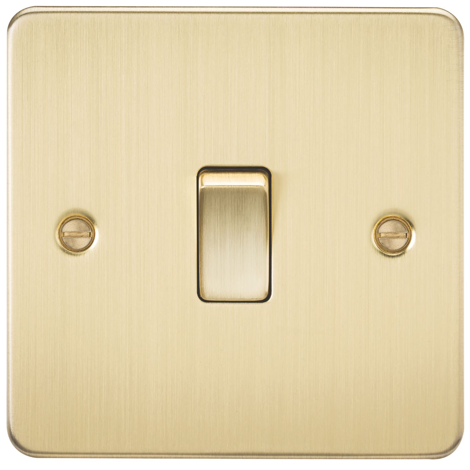 Knightsbridge 20A 1-Gang DP Control Switch Brushed Brass (557TY)