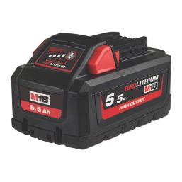 Milwaukee M18ONEFHSAG115XPDB-552X 18V 2 x 5.5Ah Li-Ion RedLithium High Output 4 1/2" Brushless Cordless Angle Grinder