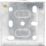 British General  1-Gang Galvanised Steel  Back Box 16mm