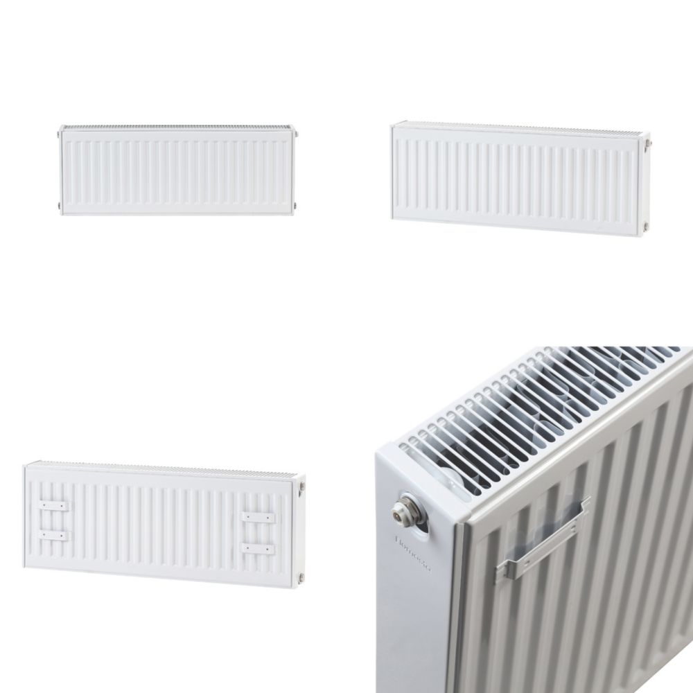 hime Flomasta 300mm x 800mm 2584BTU White Type 22 Convector Radiator