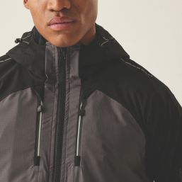 Regatta 4 Tex Water-Resistant Jacket Slate grey/black Small Size 38" Chest