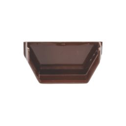 FloPlast  Square Internal Stop End Brown 112mm