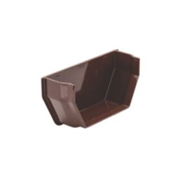 FloPlast  Square Internal Stop End Brown 112mm