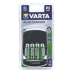 Varta Ready2Use AA Plug Charger with 4 x AA Batteries