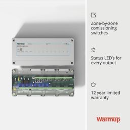 Warmup WWC-09 Hybrid Underfloor Heating Wiring Centre 9 Zones 230V