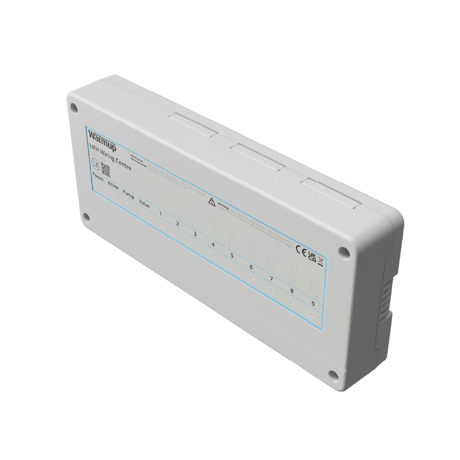 Warmup WWC-09 Hybrid Underfloor Heating Wiring Centre 9 Zones 230V (558AA)