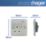 Hager Sollysta WRSS81BSW 13A 1-Gang 2P+E Switched Socket Brushed Stainless Steel  with White Inserts