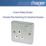 Hager Sollysta WRSS81BSW 13A 1-Gang 2P+E Switched Socket Brushed Stainless Steel  with White Inserts