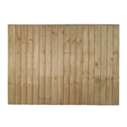 Forest Vertical Board Closeboard  Fence Panels Natural Timber 6' x 4' Pack of 5