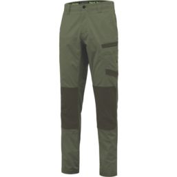 Hard Yakka Raptor Active Work Trousers Green 38" W 32" L