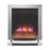 Be Modern Ember Chrome Remote Control Inset Electric Fire 510mm x 172mm x 612mm
