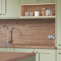 Wilsonart Options Plus Colmar Matt Brown Oak Effect Laminate Breakfast Bar 4100mm x 900mm x 38mm