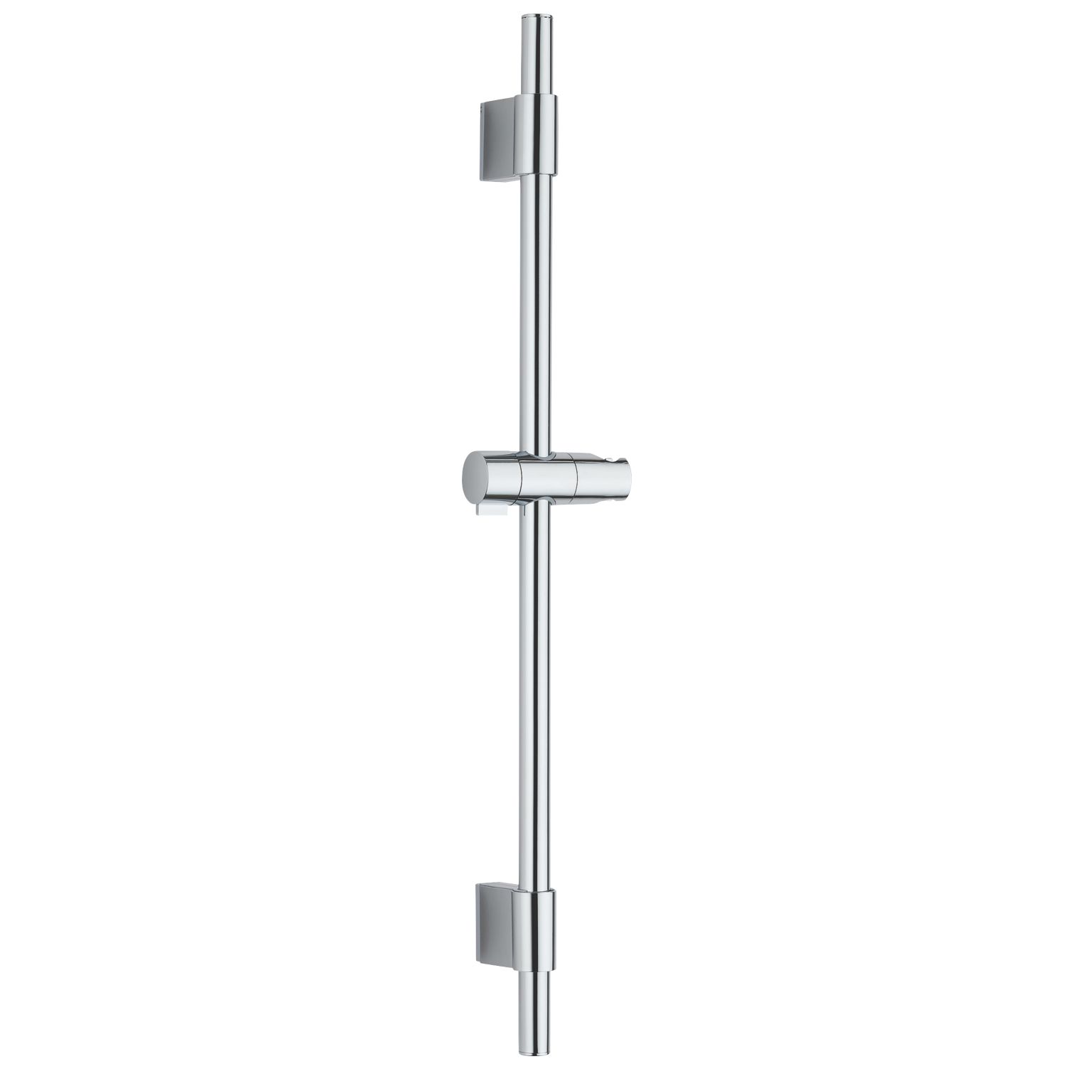 Swirl Shower Rail with Slider Chrome 700mm (558PG)