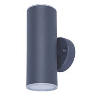 LAP  Outdoor LED Up & Down Wall Light Charcoal Grey 8.6W 760lm