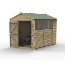 Forest Beckwood 6' x 9' 6" (Nominal) Apex Shiplap Timber Shed with Assembly