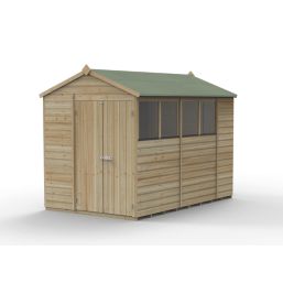 Forest Beckwood 6' x 9' 6" (Nominal) Apex Shiplap Timber Shed with Assembly