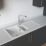 Carysil GD150-WH 1.5 Bowl Granite Composite Kitchen Sink White Reversible 1000mm x 500mm