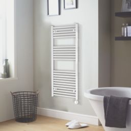 Towelrads 1186mm x 450mm 1365BTU White Flat Electric Towel Radiator