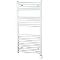 Towelrads Richmond Electric Towel Radiator with Thermostatic Heating Element 1186mm x 450mm White 1365BTU