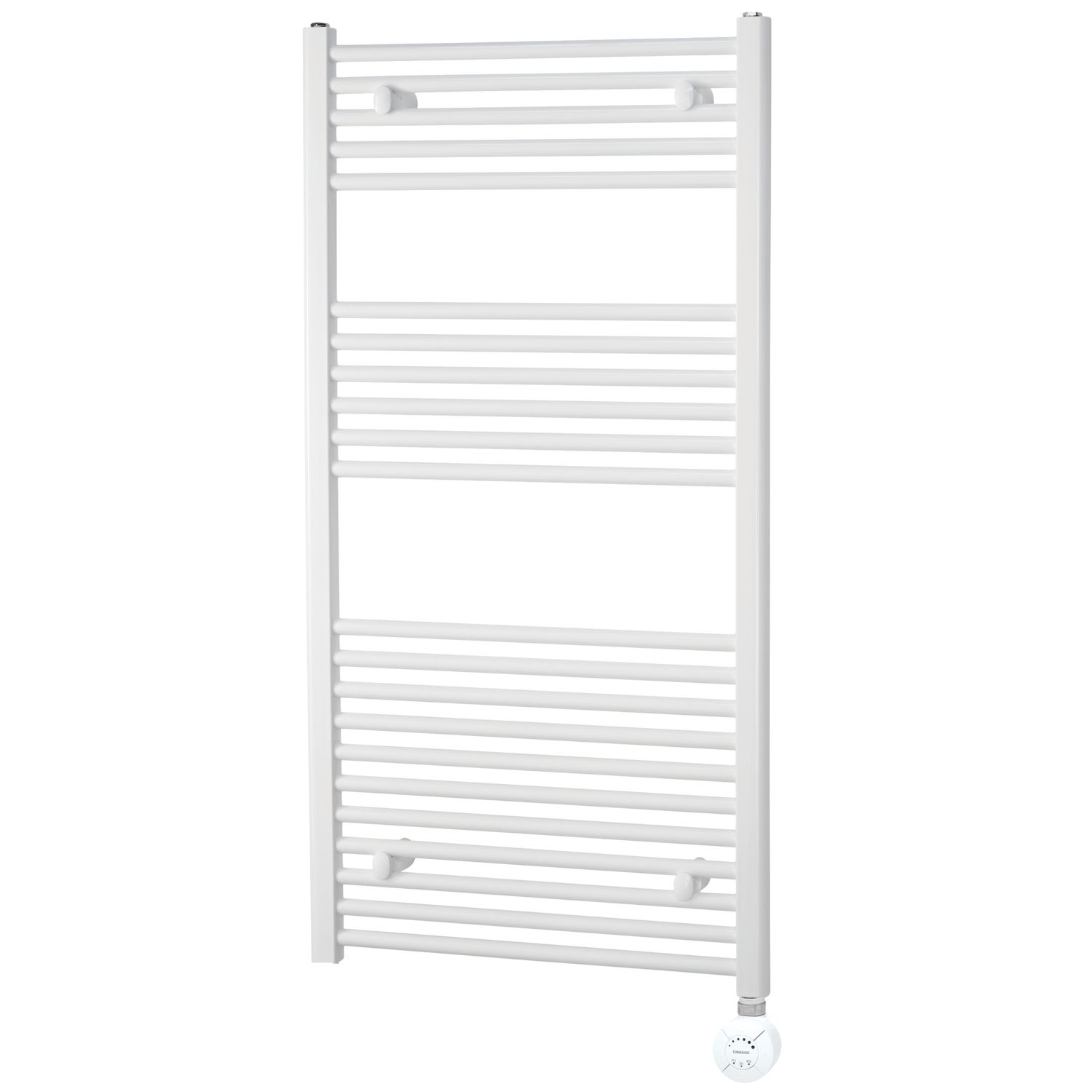 Towelrads 1186mm x 450mm 1365BTU White Flat Electric Towel Radiator (558RY)