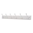 Essentials 6-Hook Rail White 685mm x 95mm