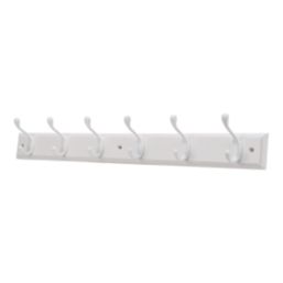 Essentials 6-Hook Rail White 685mm x 95mm