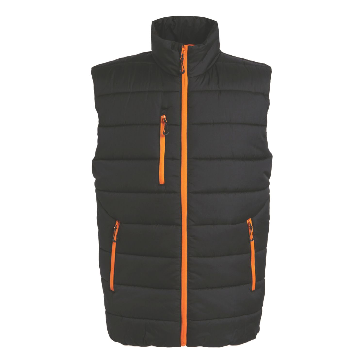 Regatta Navigate Bodywarmer Black/Orange Pop 3X Large 50" Chest (558TW)