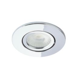 Spa Como Adjustable  Fire Rated LED Downlights Chrome 5W 500lm 4 Pack