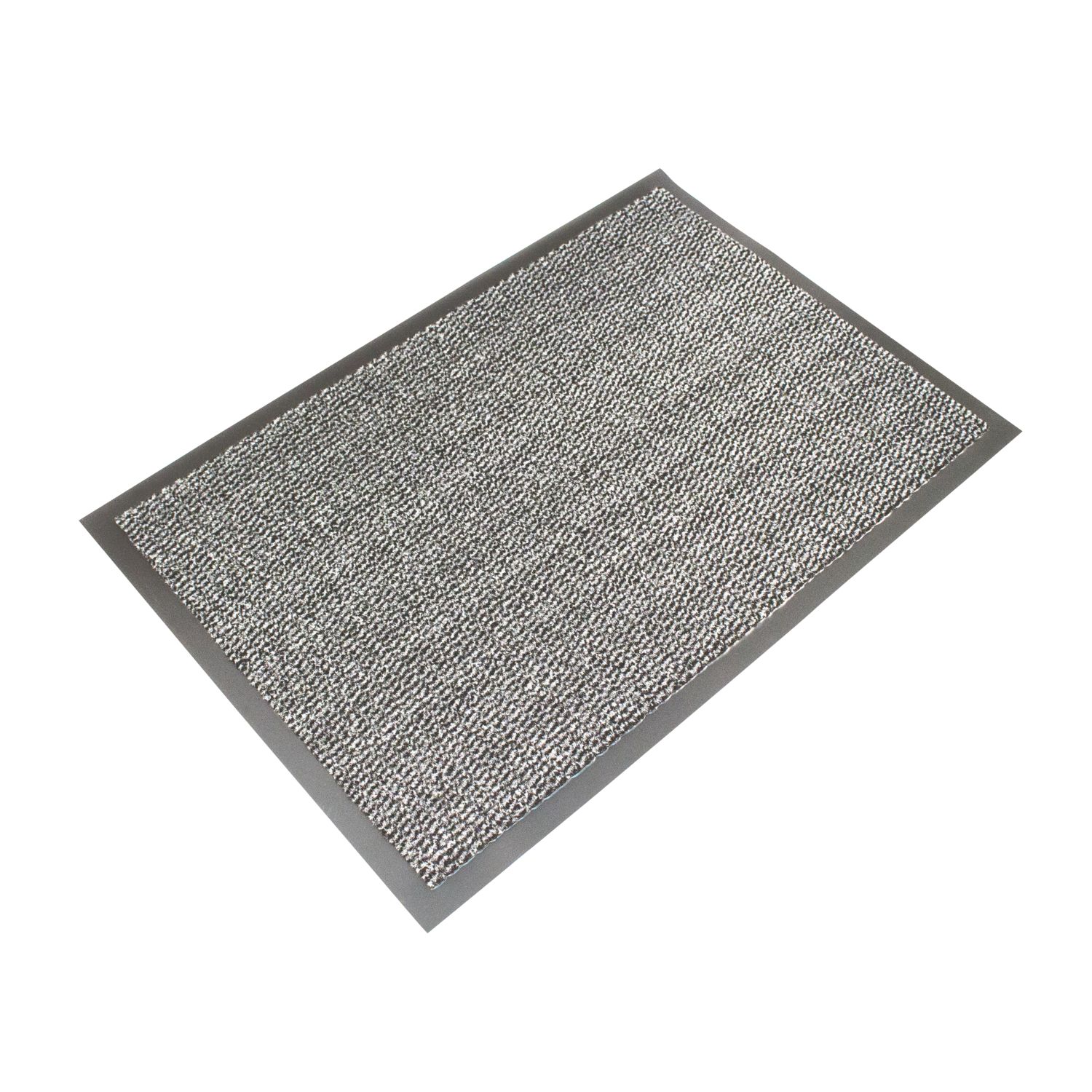 COBA Vyna-Plush Entrance Mat Black/Steel 1800mm x 1200mm x 7mm (5590V)