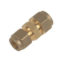 Flomasta  Brass Compression Reducing Coupler 10mm x 8mm