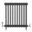 Arroll UK-20 15mm x 1/2" Brushed Nickel Angled & L/S Traditional Manual Radiator Valve & Lockshield