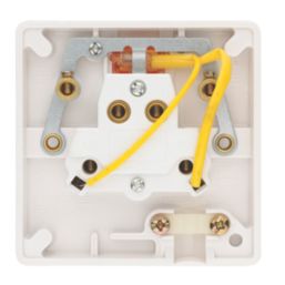 Crabtree Capital 20A 1-Gang DP Washing Machine Switch White with Neon