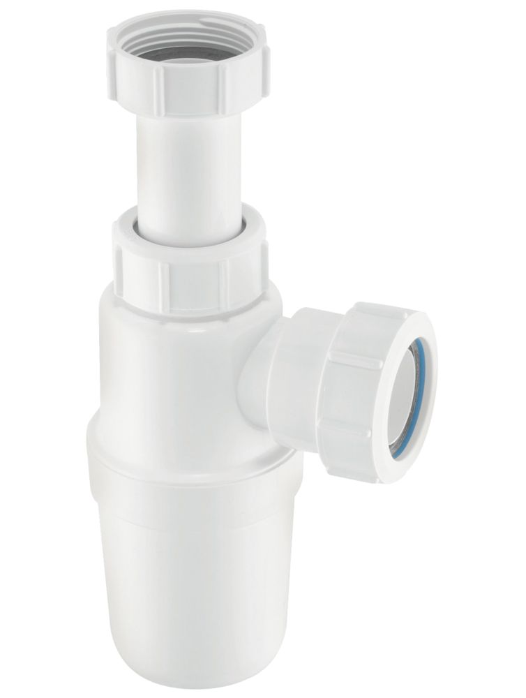 McAlpine AA10 Adjustable Inlet Bottle Trap White 32mm
