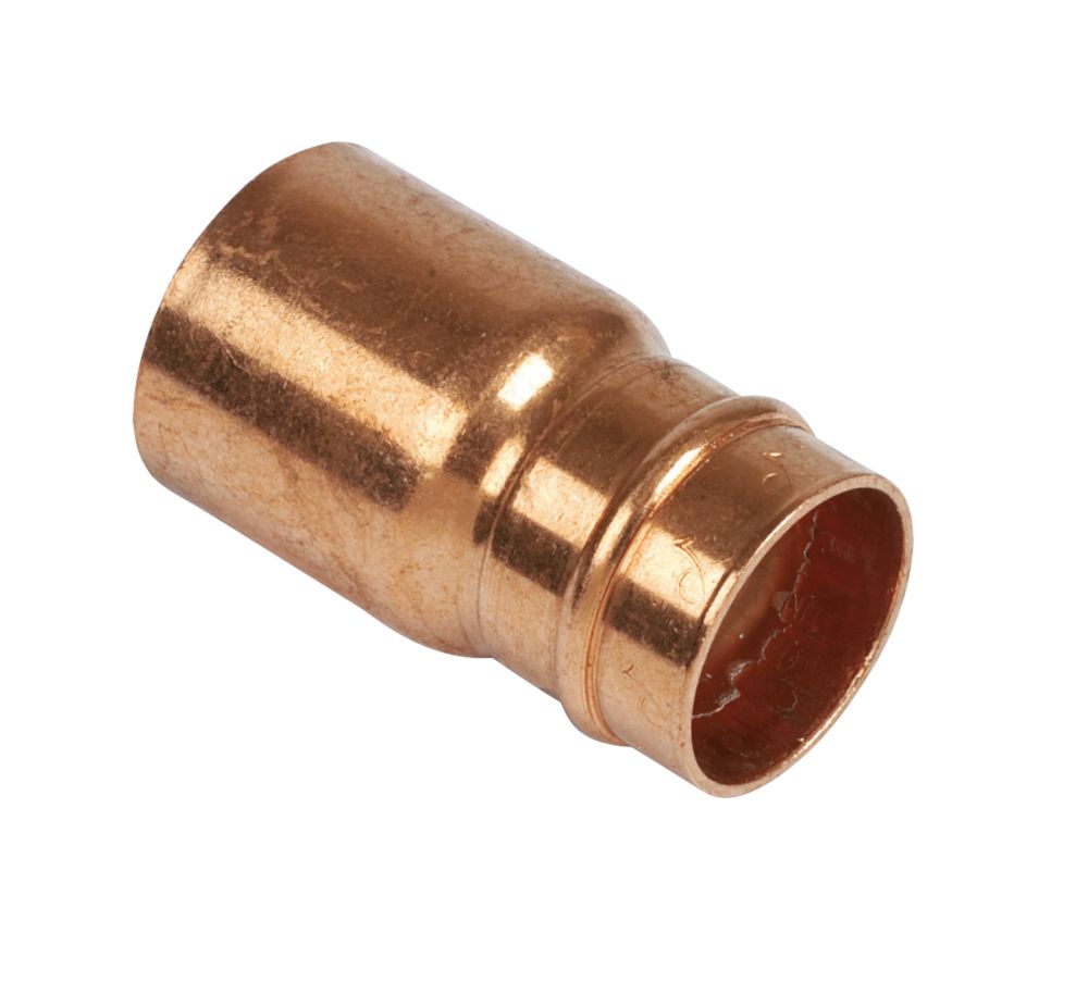 Yorkshire Copper Solder Ring Fitting Reducer F 22mm x M 28mm Screwfix