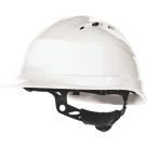 Delta Plus Quartz Up IV Vented Rotor Wheel Ratchet Safety Helmet White