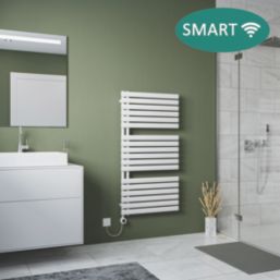Ximax 1164mm x 600mm 2048BTU White Flat Electric Towel Radiator
