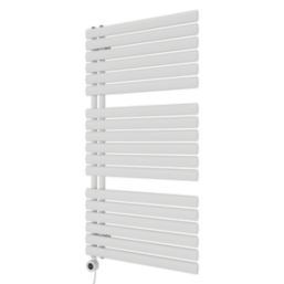 Ximax 1164mm x 600mm 2048BTU White Flat Electric Towel Radiator