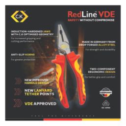 C.K RedLine VDE Combination Pliers 6.8" (173mm)