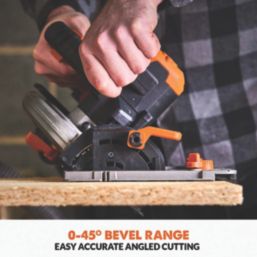 Evolution R185CCSX 185mm 18V Li-Ion EXT Brushless Cordless Track Circular Saw - Bare