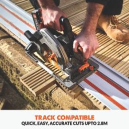 Evolution R185CCSX 185mm 18V Li-Ion EXT Brushless Cordless Track Circular Saw - Bare