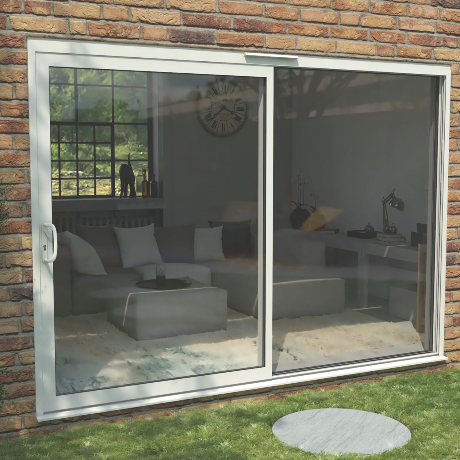 Green & Taylor Left-Handed White Metal Sliding Patio Door 2090mm x 2990mm (559CT)