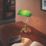 Eglo Banker Table Lamp Brass/Green