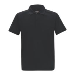 Regatta Pro Wicking Pique Polo Shirt Black X Small 36" Chest