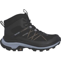 Hi-Tec Infuse Mid Size 4 Womens Black / Gold Waterproof  Non Safety Work Boots