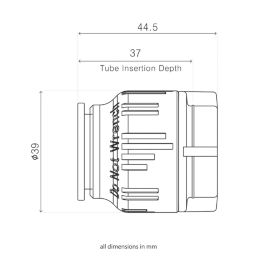 Flomasta  Plastic Push-Fit Stop Ends 22mm 2 Pack