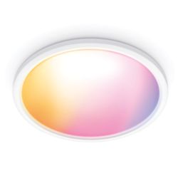 WiZ SuperSlim RGB & White LED Smart Ceiling Light White 22W 2450lm