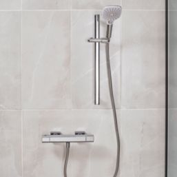 Triton Velino Rear-Fed Exposed Chrome Thermostatic Mixer Shower