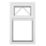 Crystal  Top Opening Clear Triple-Glazed Casement White uPVC Window 610mm x 965mm
