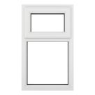 Crystal  Top Opening Clear Triple-Glazed Casement White uPVC Window 610mm x 965mm