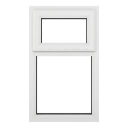 Crystal  Top Opening Clear Triple-Glazed Casement White uPVC Window 610mm x 965mm